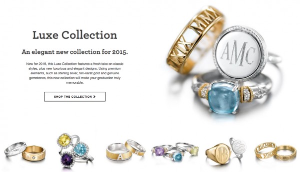 Jostens class rings - luxe collection
