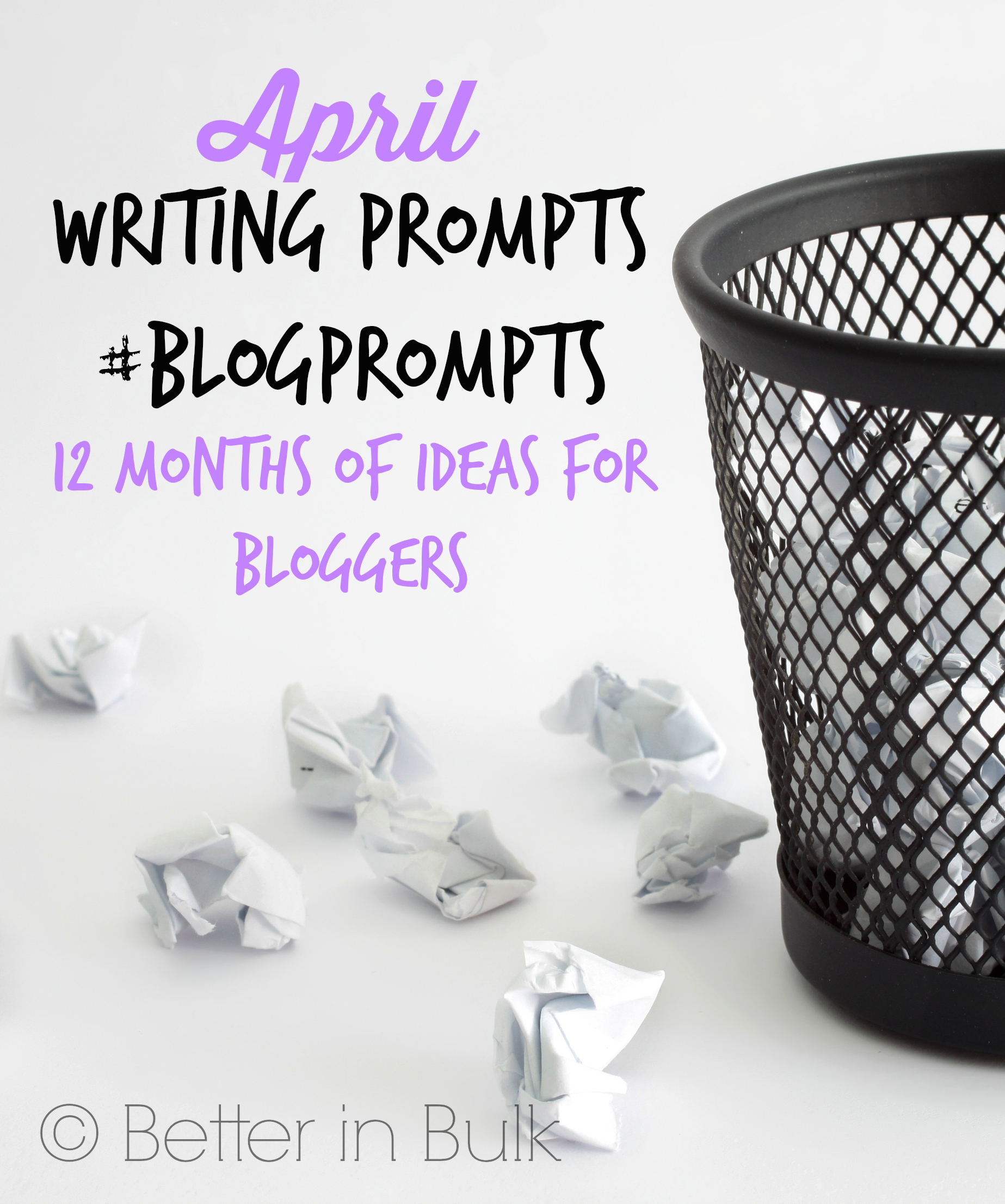 April blog prompts