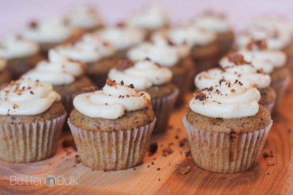 English Toffee Cupcakes with Browned Butter Frosting