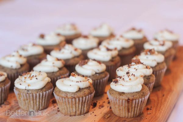 English Toffee Cupcakes with Browned Butter Frosting