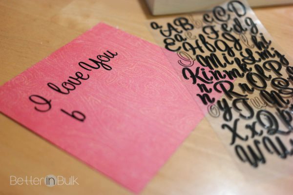 Easy Valentine's Day Craft - I love you because...dry erase frame