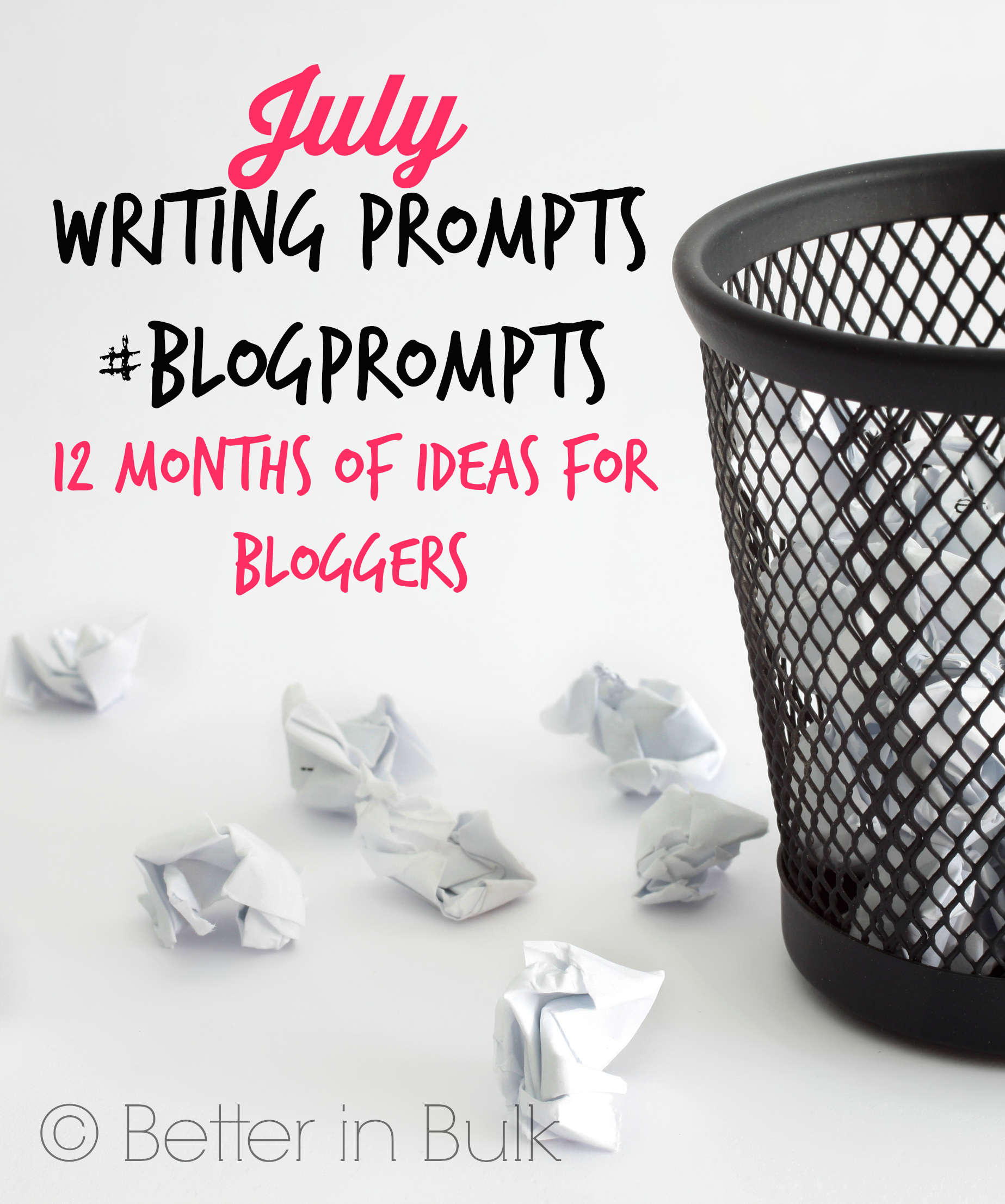 July blog prompts