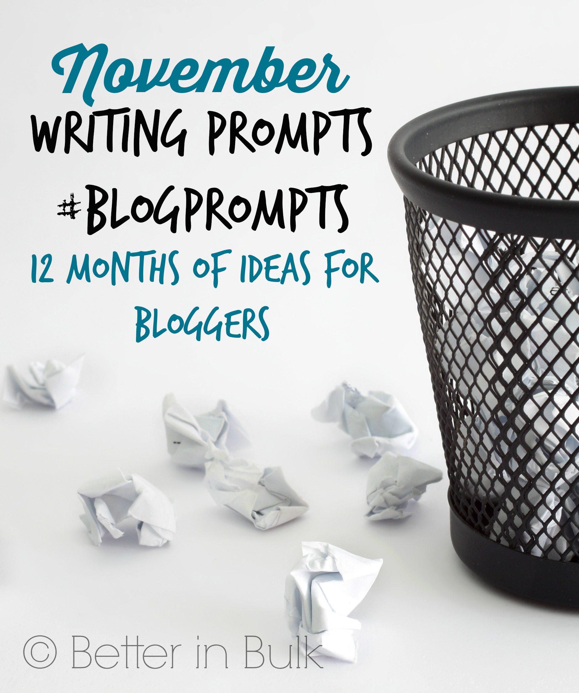 November blog prompts