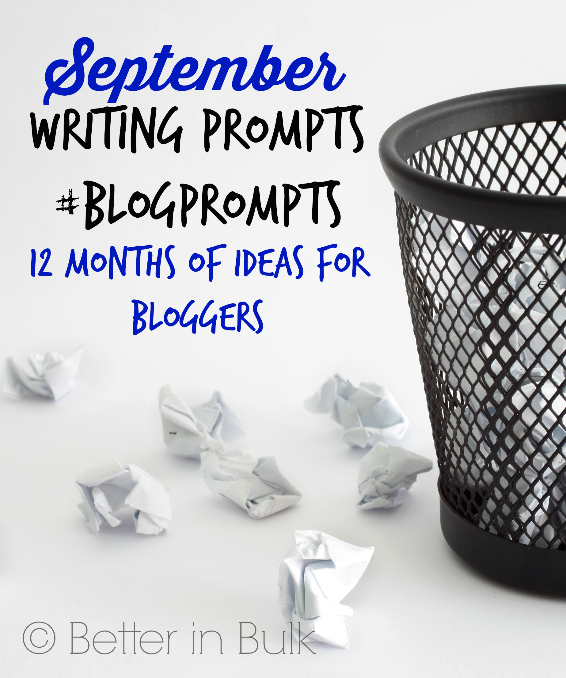 September blog prompts