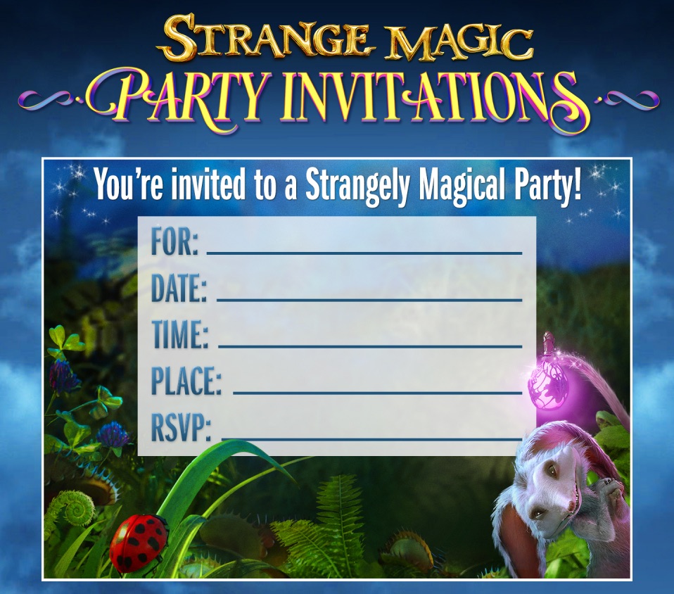 Strange Magic - invitations