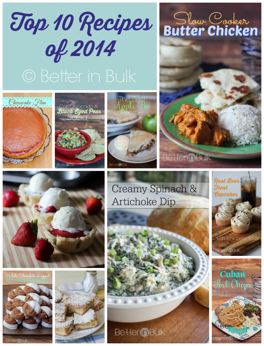 Top 10 Recipes of 2014 from Better in Bulk