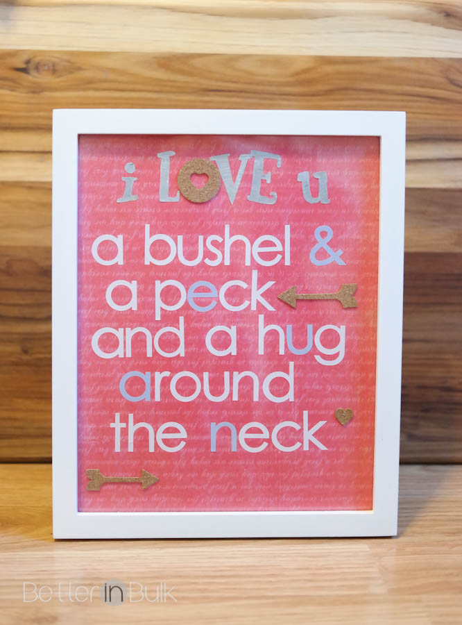 I love you a bushel and a peck printable