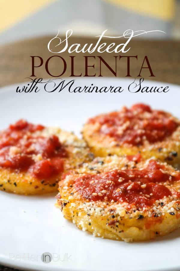 Sauteed polenta with marinara sauce weight watchers recipe