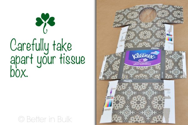 DIY St Patrick's Day Tissue Box Make-Over Craft