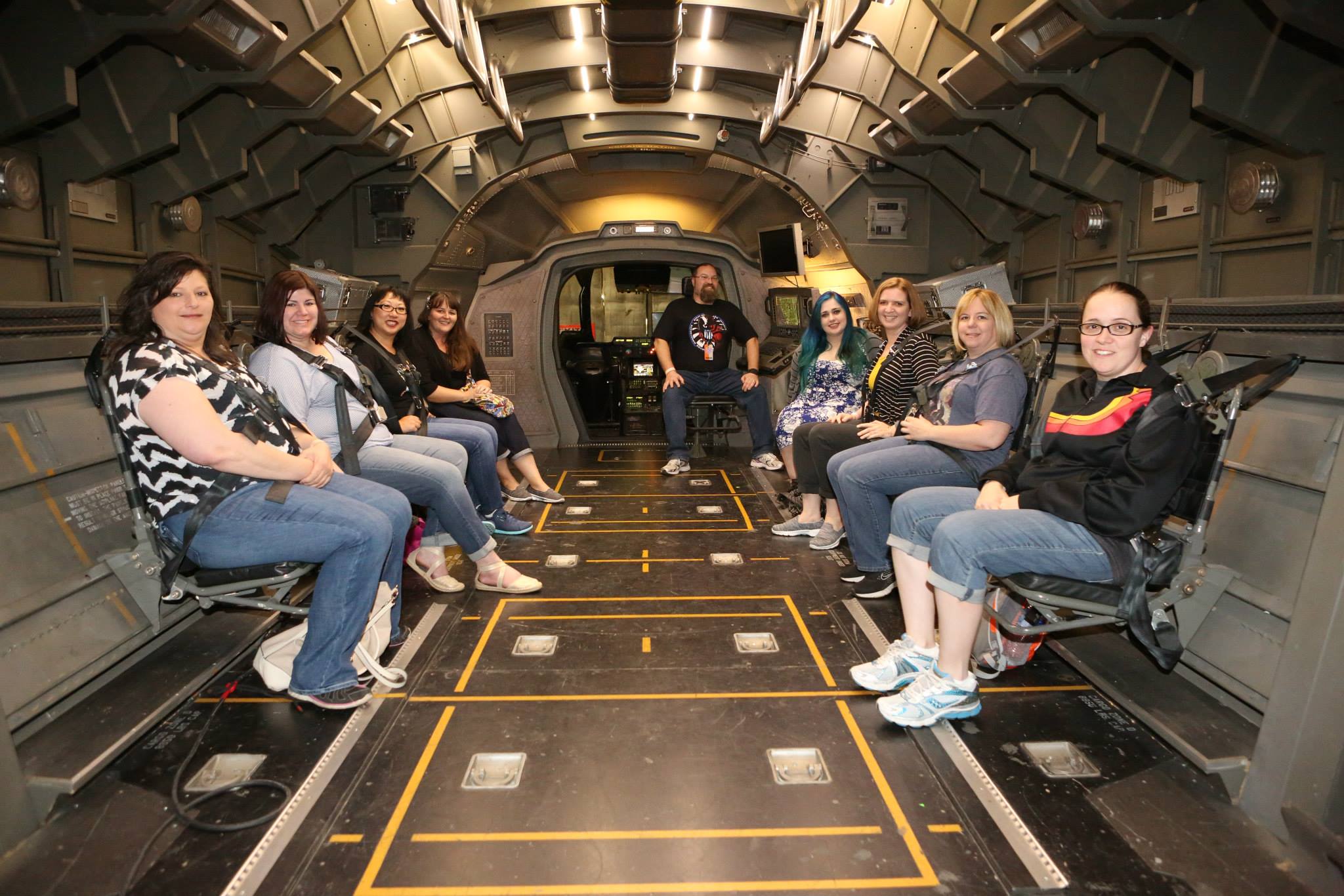 In the Quinjet - MARVEL'S AGENTS OF S.H.I.E.L.D. - Bloggers event (ABC/Adam Taylor)