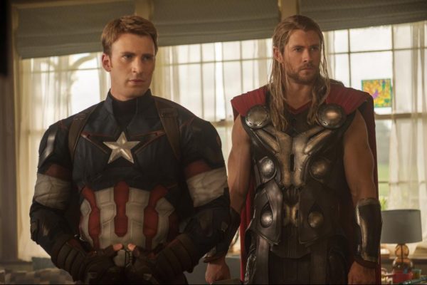 Chris Evans and Chris Hemsworth Avengers Age of Ultron Interview