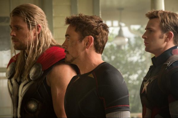 Chris Evans and Chris Hemsworth Avengers Age of Ultron Interview