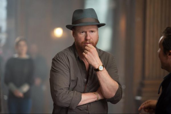 Joss Whedon on the set of Avengers: Age of Ultron {Photo credit: Marvel}