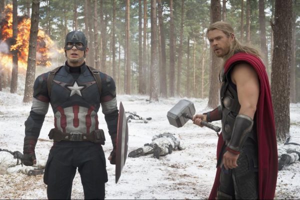 Chris Evans and Chris Hemsworth Avengers Age of Ultron Interview