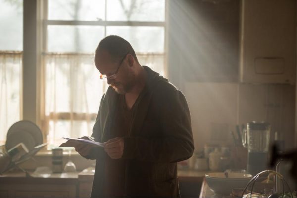 Joss Whedon on the set of Avengers: Age of Ultron {Photo credit: Marvel}