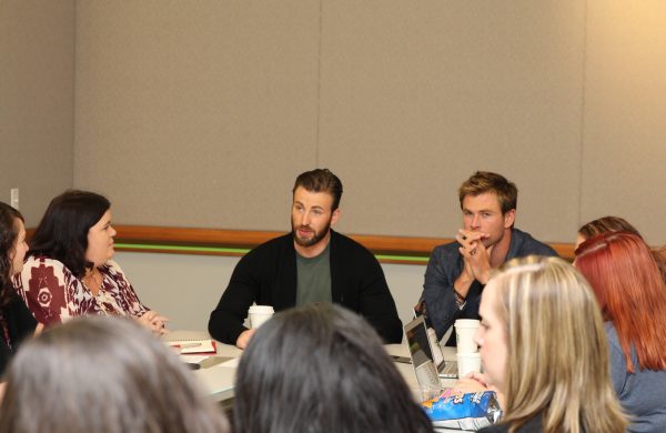 Chris Evans and Chris Hemsworth Avengers Age of Ultron Interview