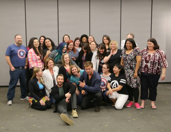 Chris and Chris funny group shot #AvengersEvent Avengers: Age of Ultron