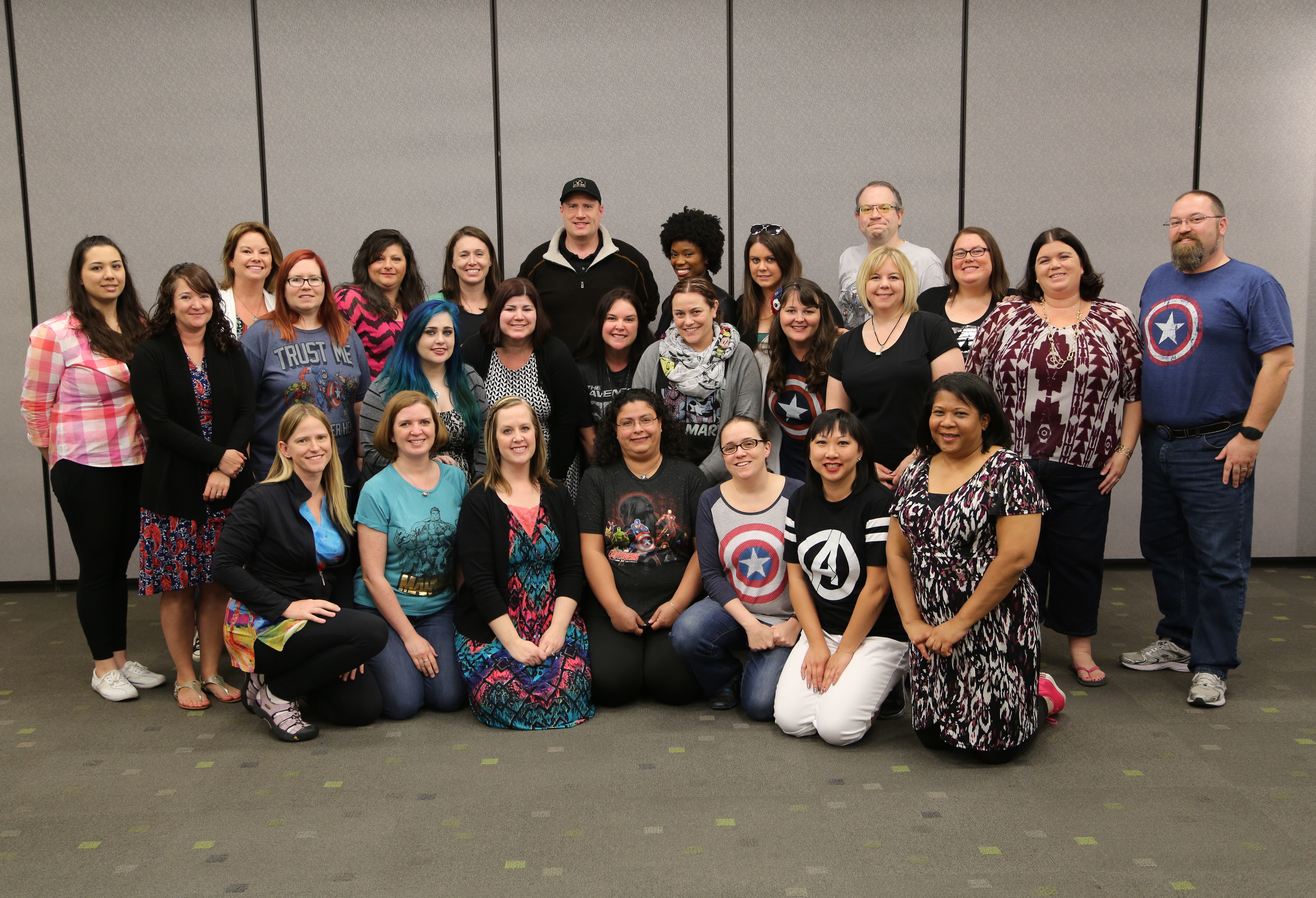 Kevin Feige and our group of bloggers in Los Angeles | Photo credit: Disney