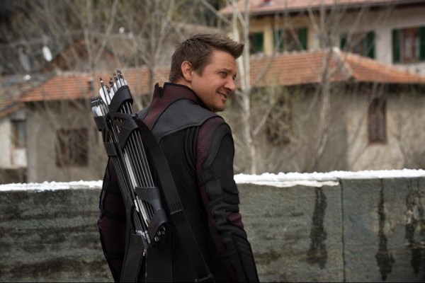 Jeremy Renner as Hawkeye in Avengers: Age of Ultron | Photo credit: Marvel