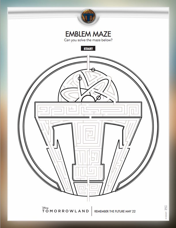 Tomorrowland Maze Printable