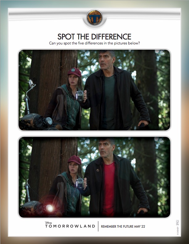 Tomorrowland Spot the Difference Printable