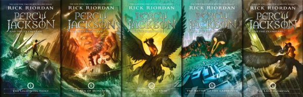 Percy Jackson Series Covers