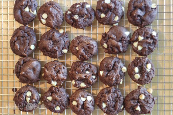 triple chocolate cake mix cookies