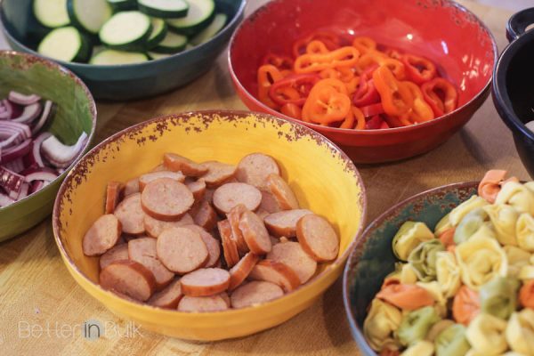 sausage and tortellini alfredo primavera recipe