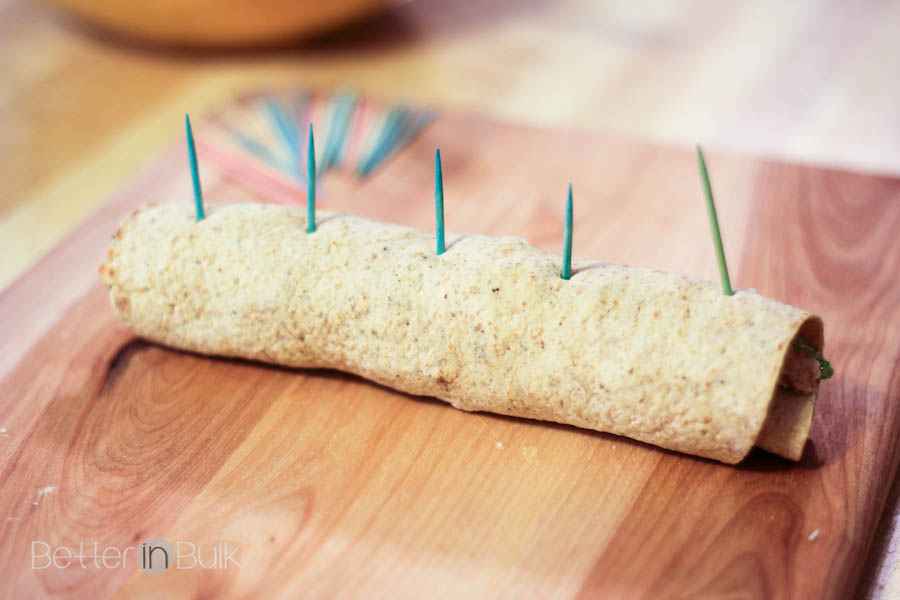 Chicken Caesar Salad Pinwheels recipe by Food Fun Family