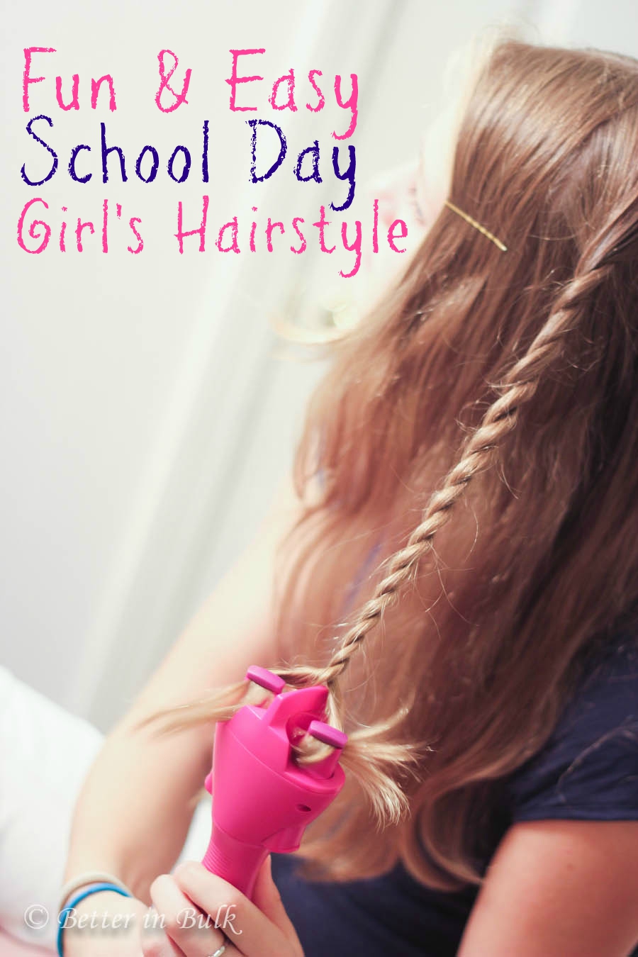 Conair quick twist fun and easy school day girl's hairstyle