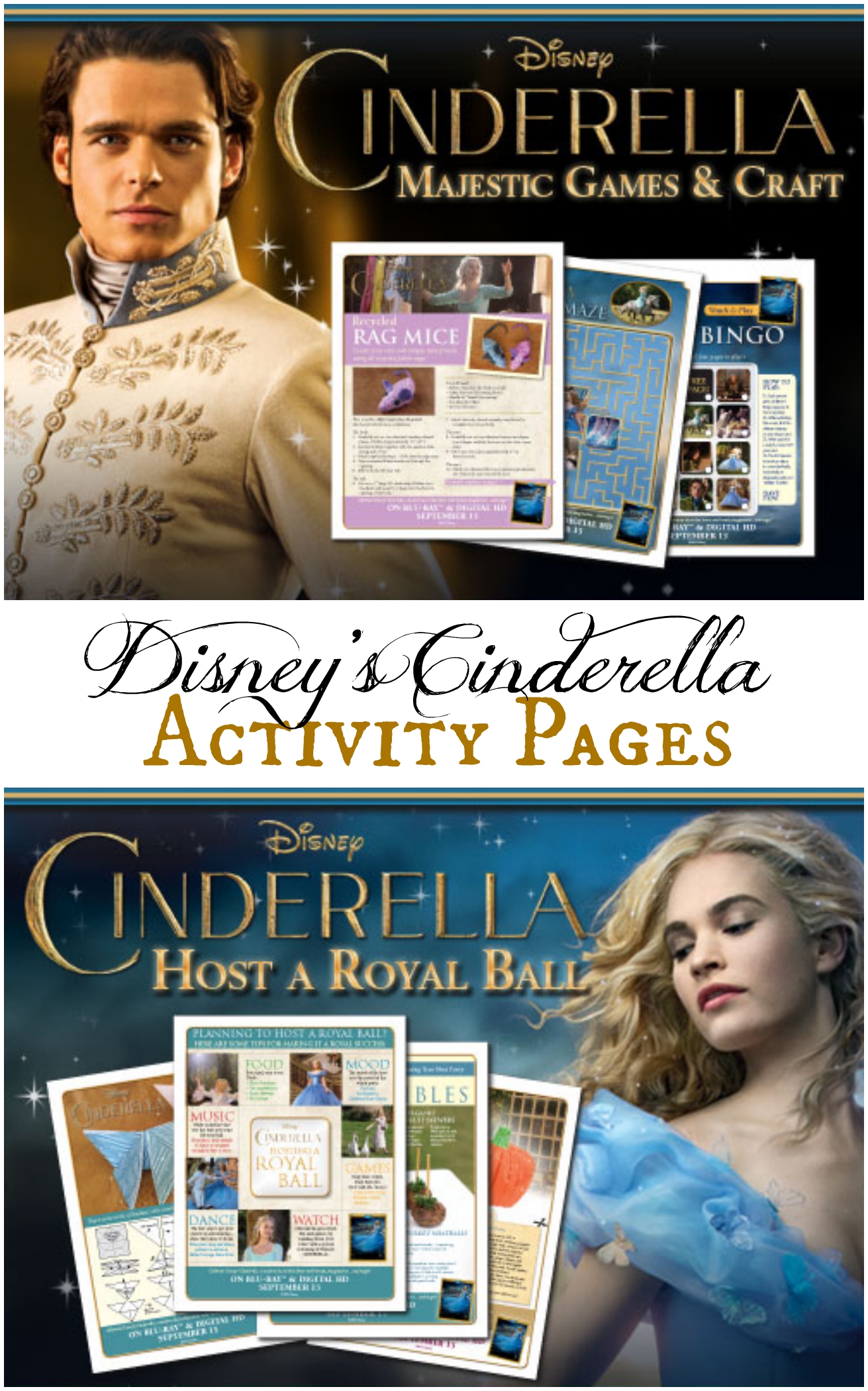 Disney's Cinderella Activity Pages and Games from Better in Bulk