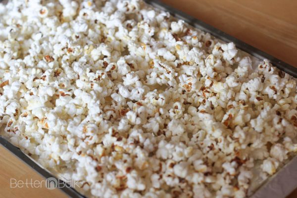 Halloween Candied Popcorn by Food Fun Family - such a fun and easy Halloween or Fall snack or lunch box treat. Quick and easy to make!