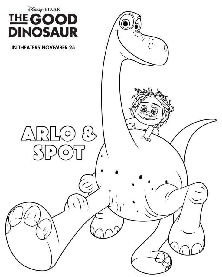 The Good Dinosaur Coloring Pages