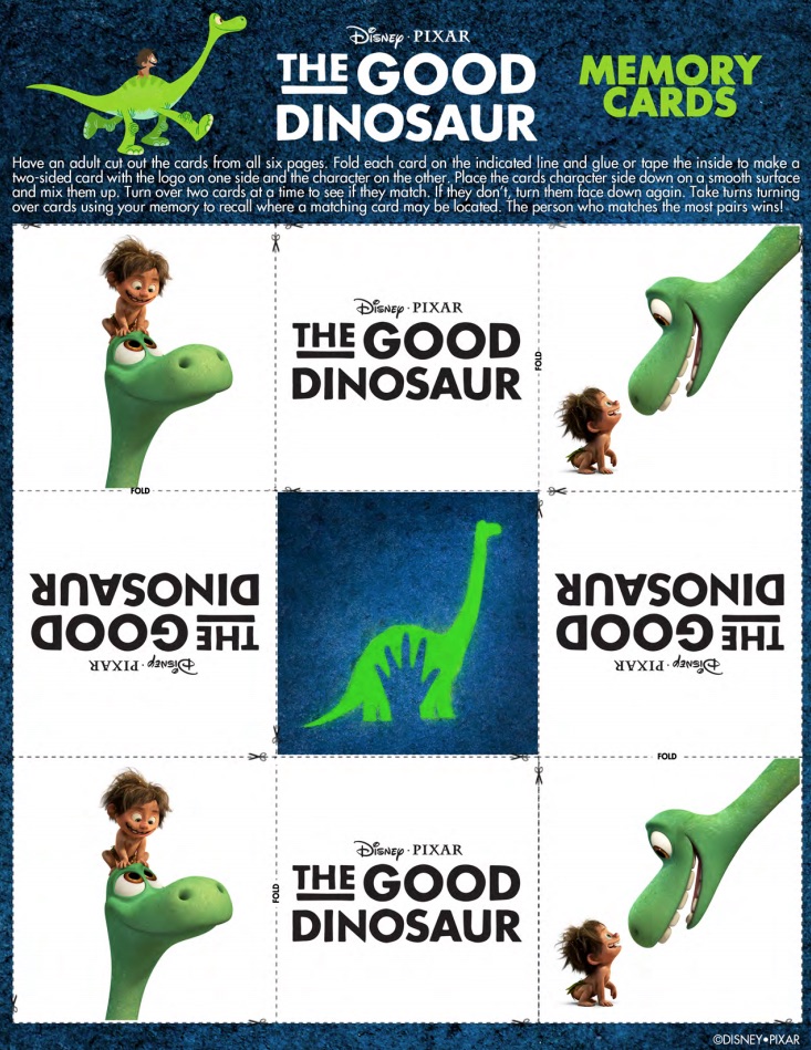 The Good Dinosaur Memory Game