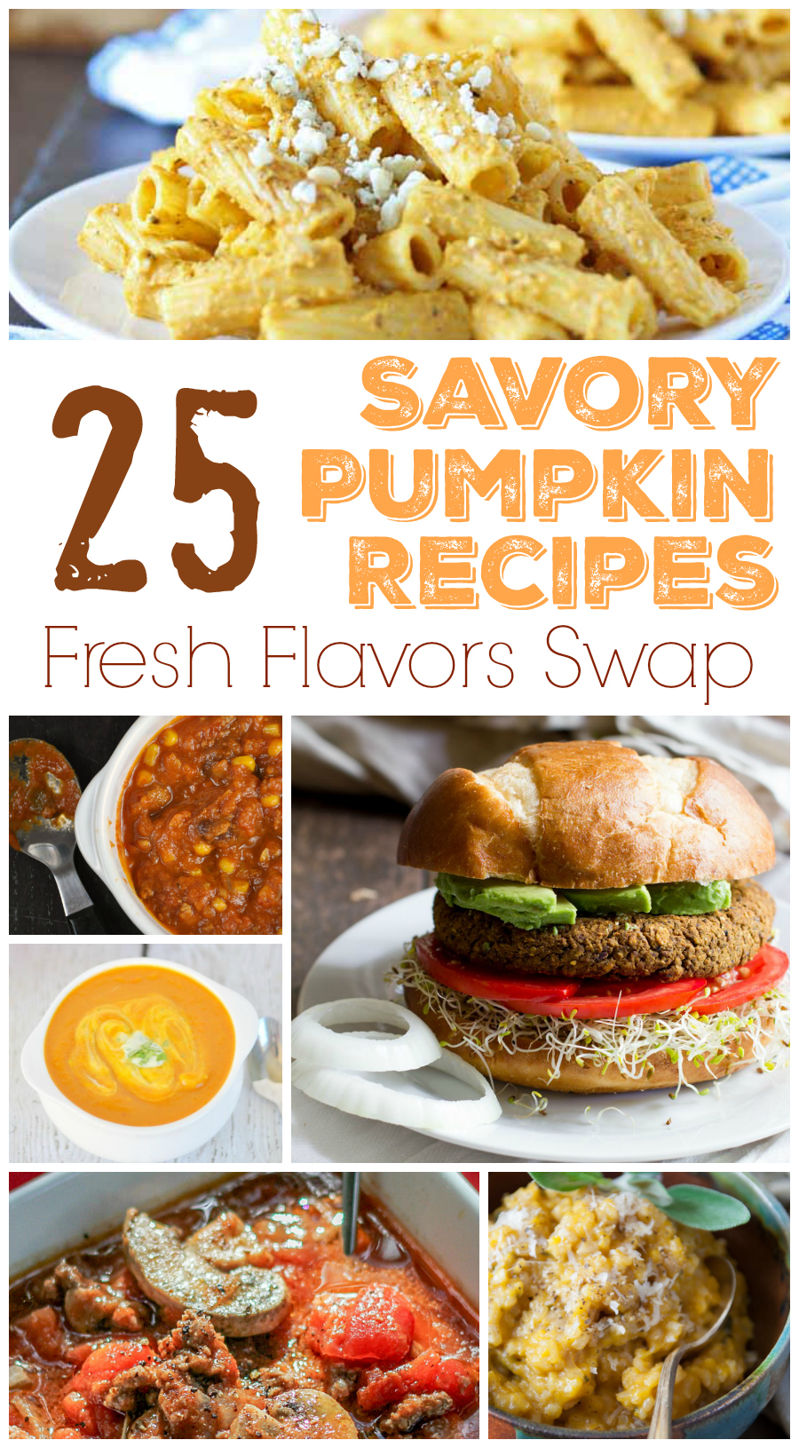 25 Savory Pumpkin Recipes - a Fresh Flavors Swap Round Up