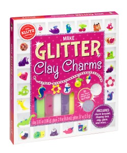 Make Glitter Clay Charms