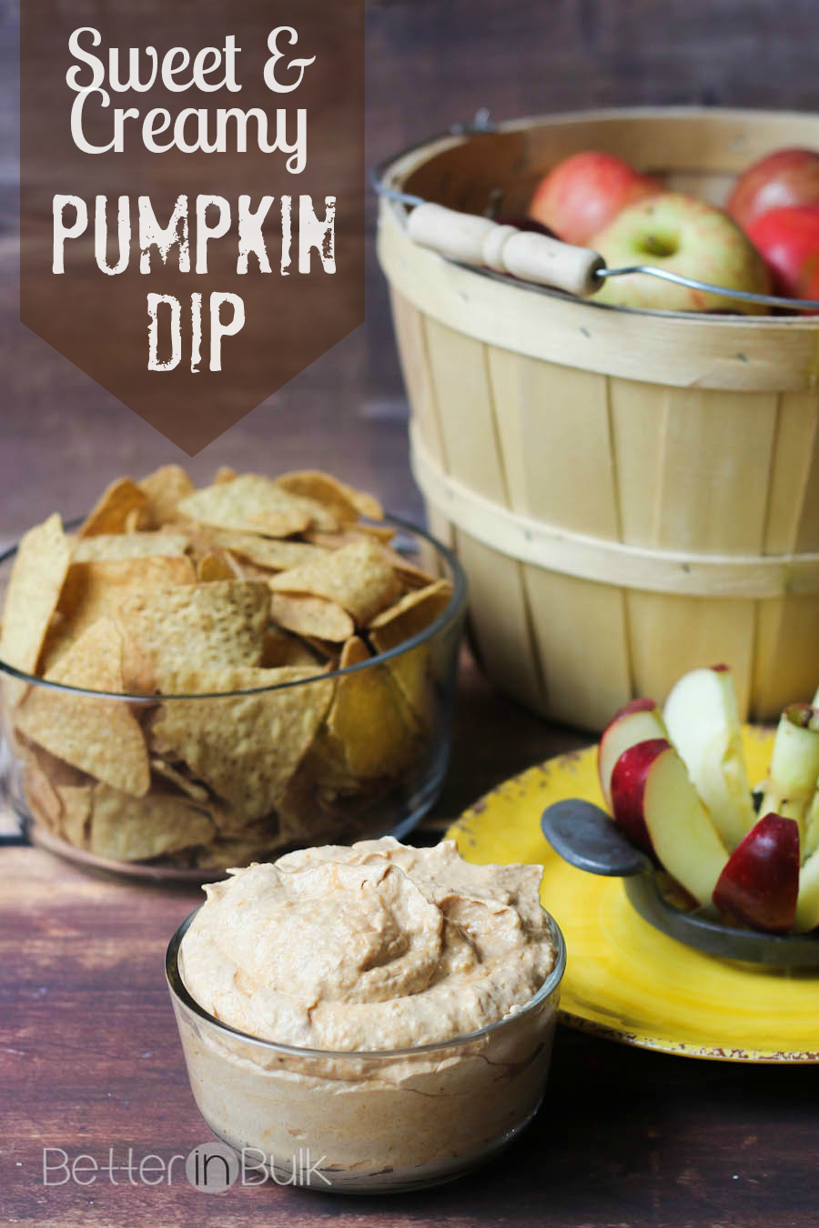Sweet and creamy pumpkin dip recipe by Better in Bulk