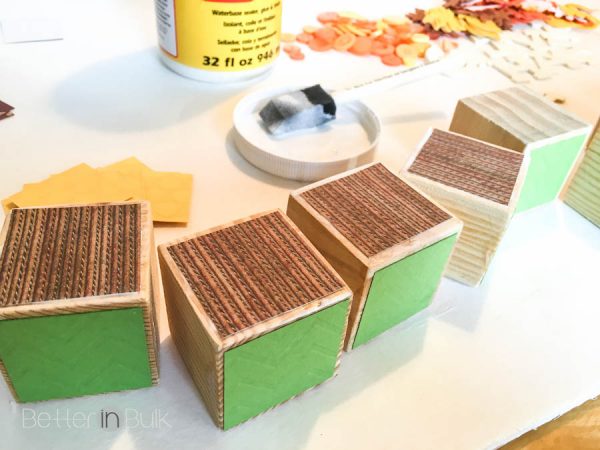 Thanksgiving Craft Give Thanks Wooden Blocks by Better in Bulk