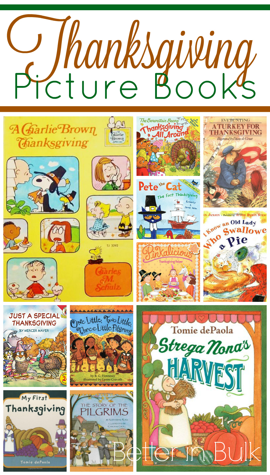 A Collection of Thanksgiving picture books