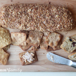 Cinnamon Pecan Crunch Cheese Log Recipe from Food Fun Family