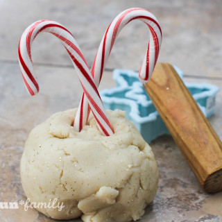 Winter Wonderland Peppermint playdough from Food Fun Family