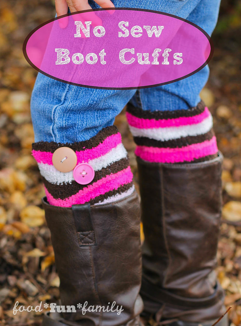 DIY Boot Cuffs from Food Fun Family