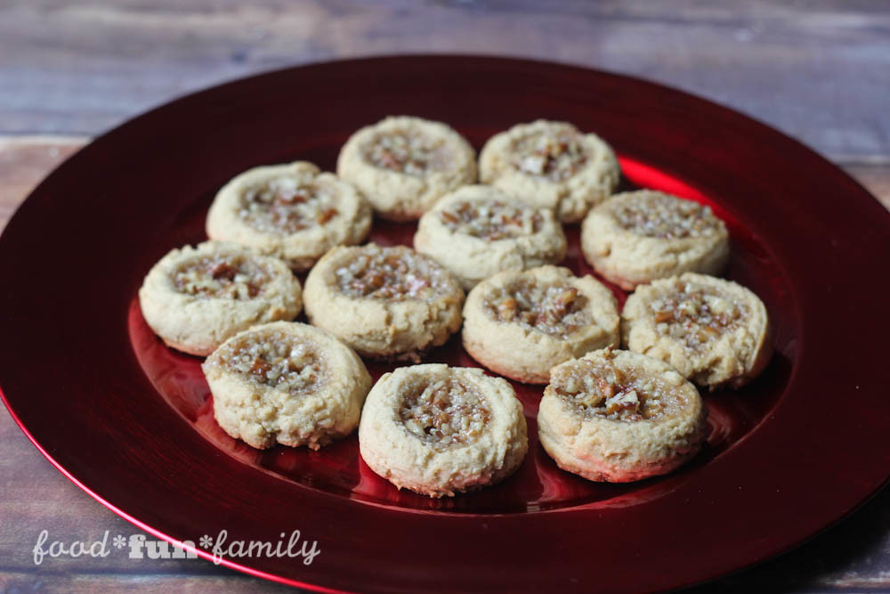 Pecan pie thumbprint cookies from Food Fun Family