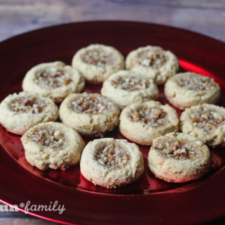 Pecan pie thumbprint cookies from Food Fun Family