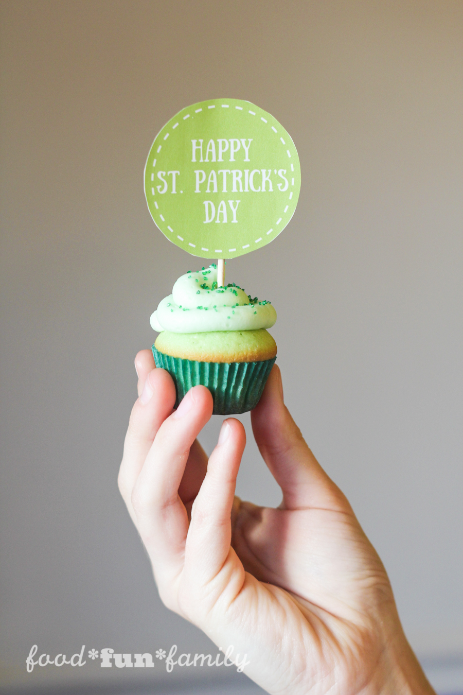 St. Patrick's Day Cupcake Toppers