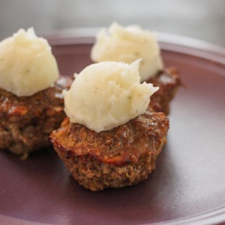 Meatloaf Muffins with Ranch Style Mashed Potatoes - an easy family-friendly recipe!