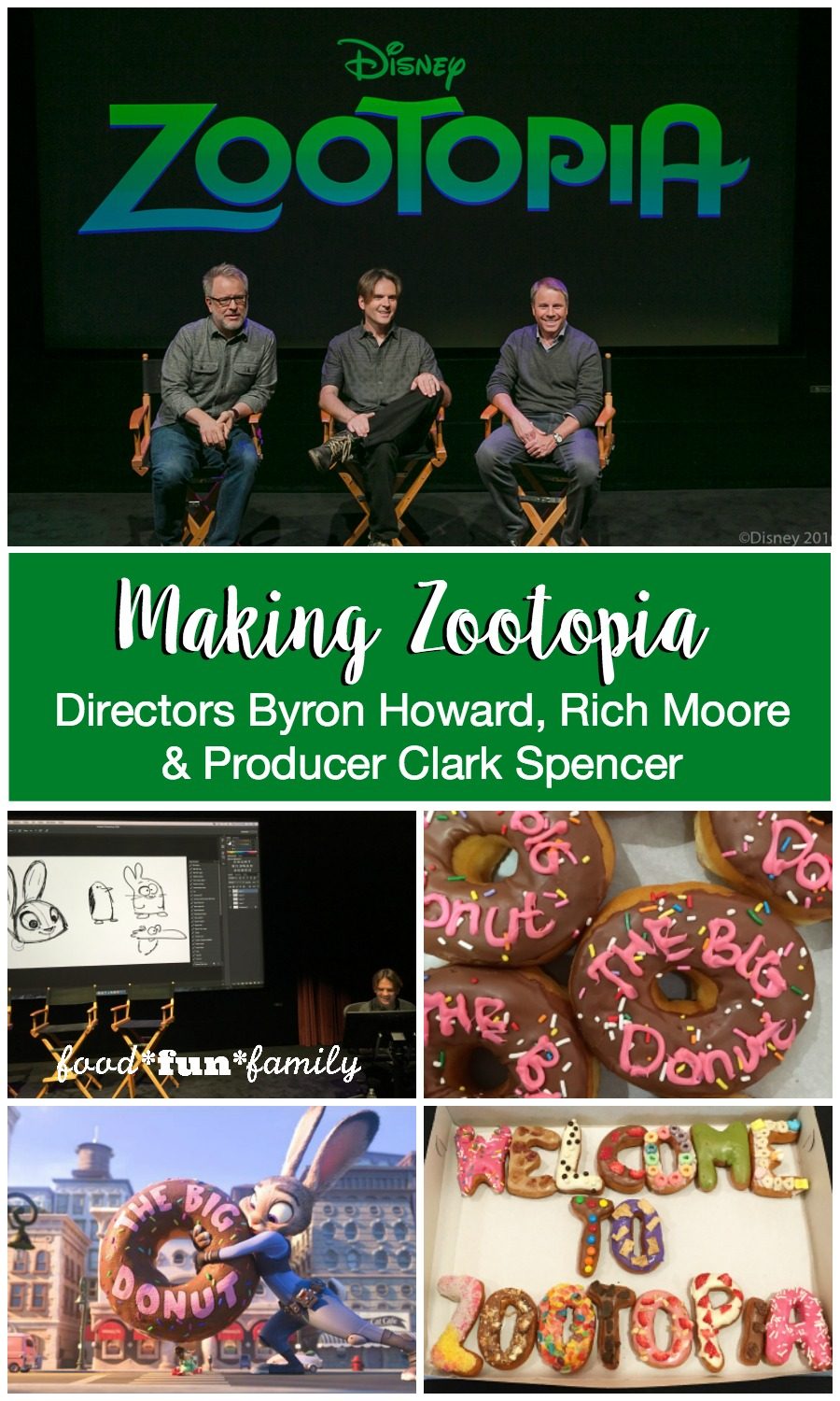 Making Zootopia - Interview with Directors Byron Howard and Rich Moore plus Producer Clark Spencer