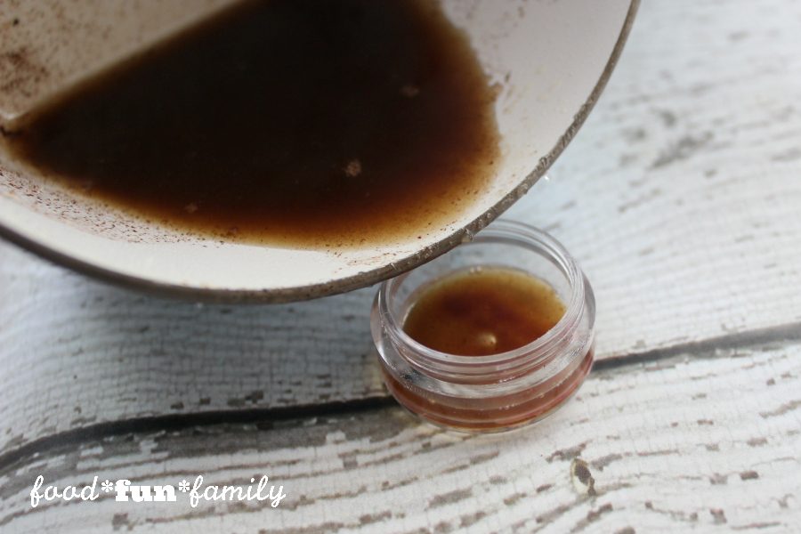 DIY cinnamon lip balm