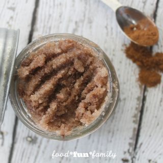 Homemade DIY lip-plumping cinnamon lip scrub