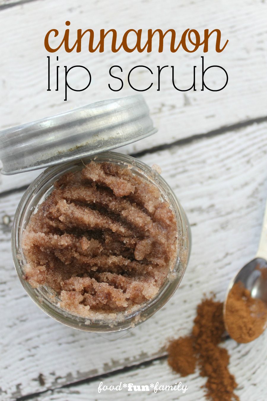 Homemade DIY lip-plumping cinnamon lip scrub